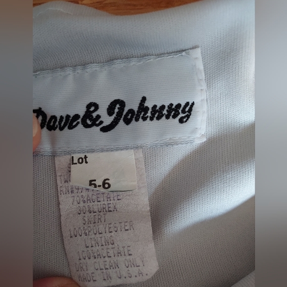 Y2k Vintage Silver 2-pc Prom Dress - Picture 4 of 10